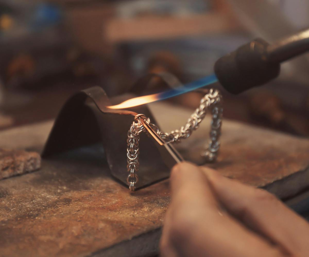 Custom Jewelry being made